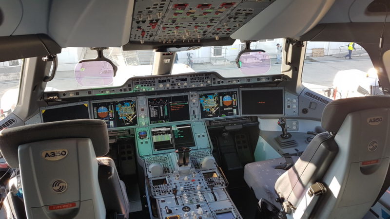 inside the airbus a350-1000 xwb test plane