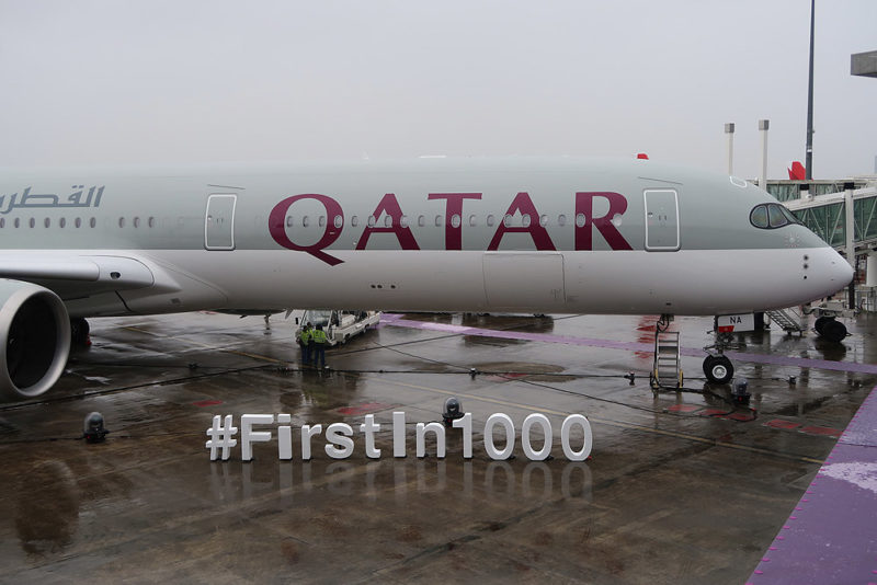 onboard qatar airways new a350-1000