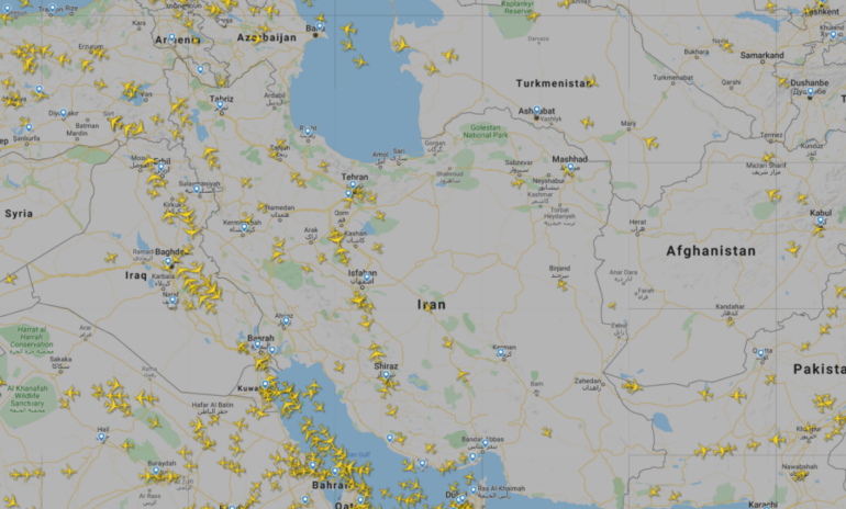 Airlines That Are Avoiding Iranian And Iraqi Airspace Samchui