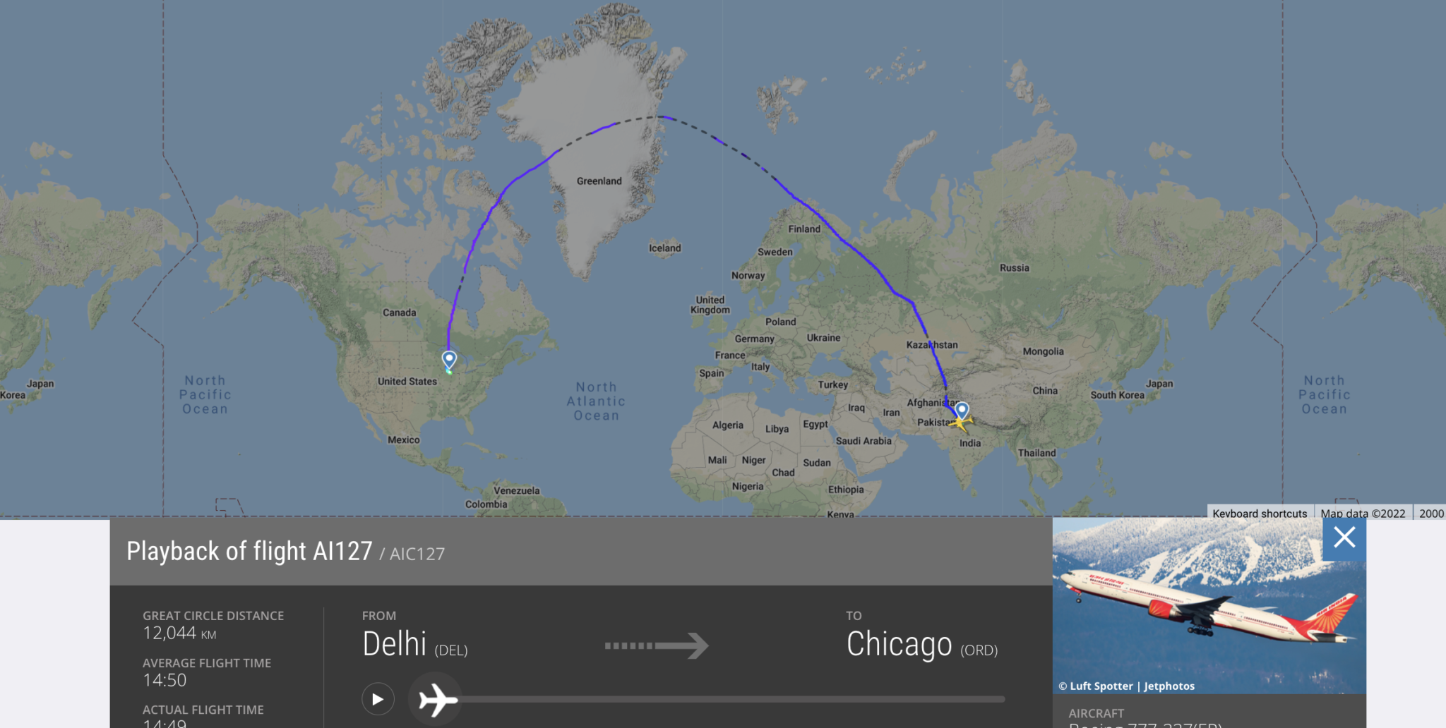 How Do US Airlines Fly To India With Russian Airspace Closed