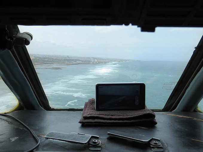 African Express MD-82 cockpit view