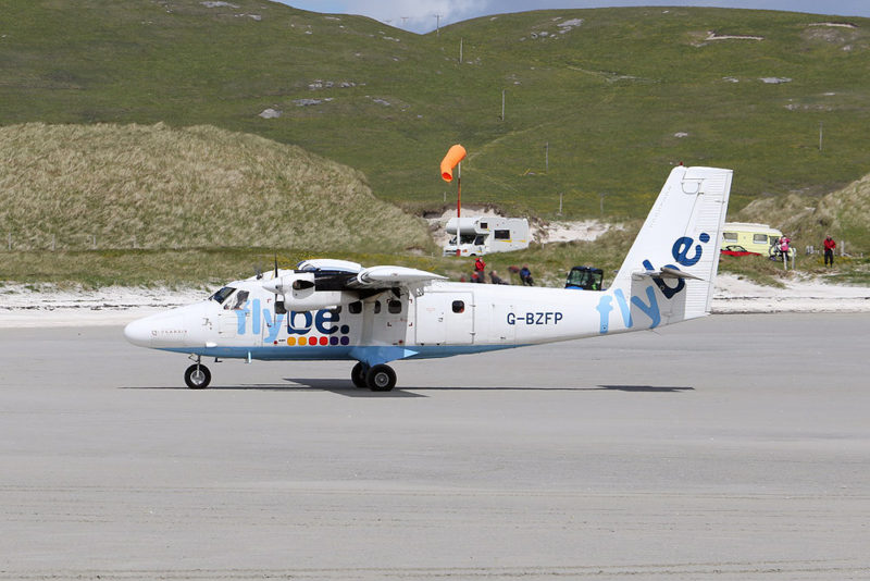 FlyBe Barra Beach Landing