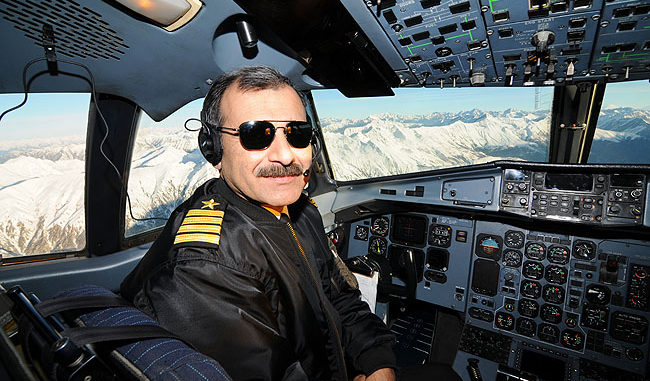 a man in a pilot's uniform