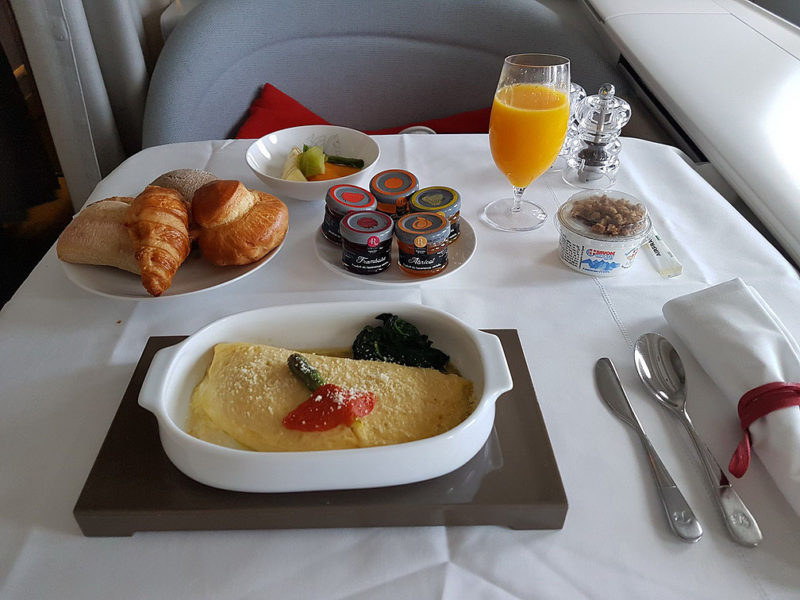 Air France La Premiere First Class Breakfast