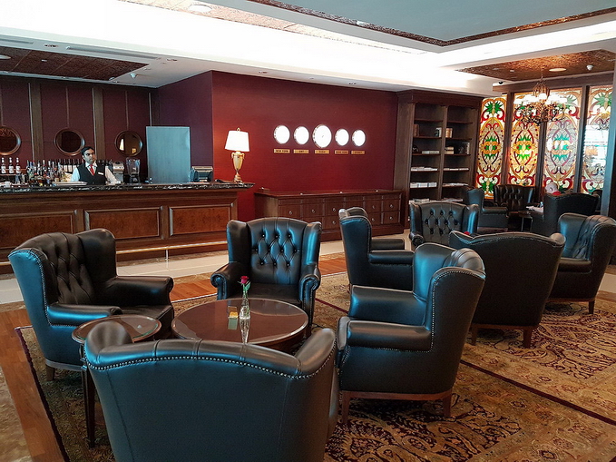 Emirates First Class Lounge Cigar Room