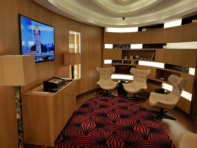 Etihad Abu Dhabi First Class Lounge Cigar Room