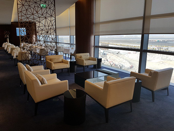 Etihad Abu Dhabi First Class Lounge Seating Area