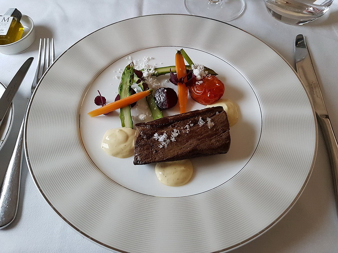 Etihad First Class Dining Main Course Steak Fillet