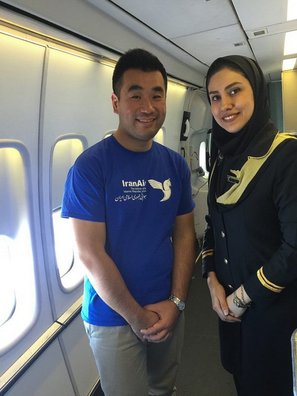 Iran Air flight attendant