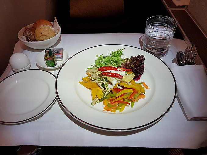 Oman Air Business Class meal