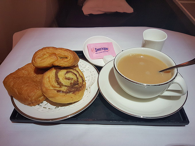 Oman Air Business Class Light Breakfast