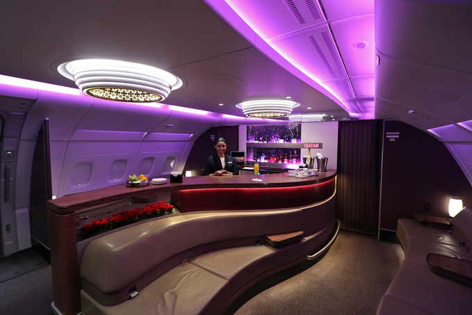 Qatar Airways Onboard Bar