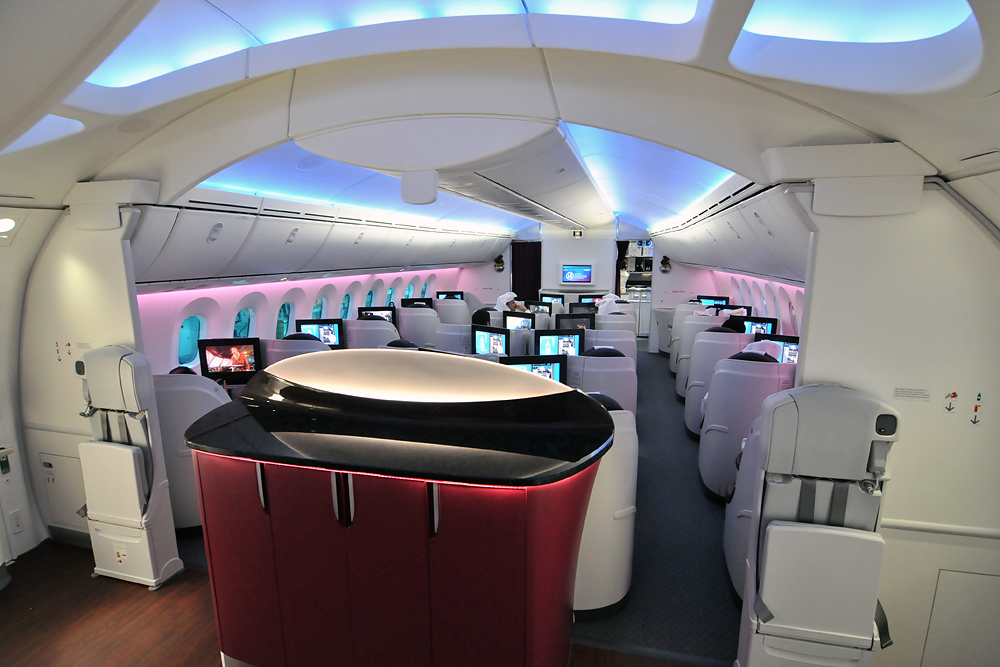 Qatar Airways бизнес 787 8 Qsuite