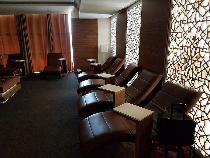 Royal Air Maroc Casablanca Lounge rest area