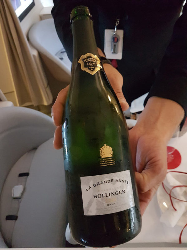 Air France First Class Champagne