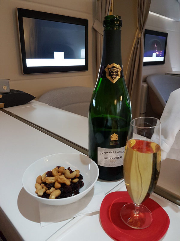 Air France First Class Champagne