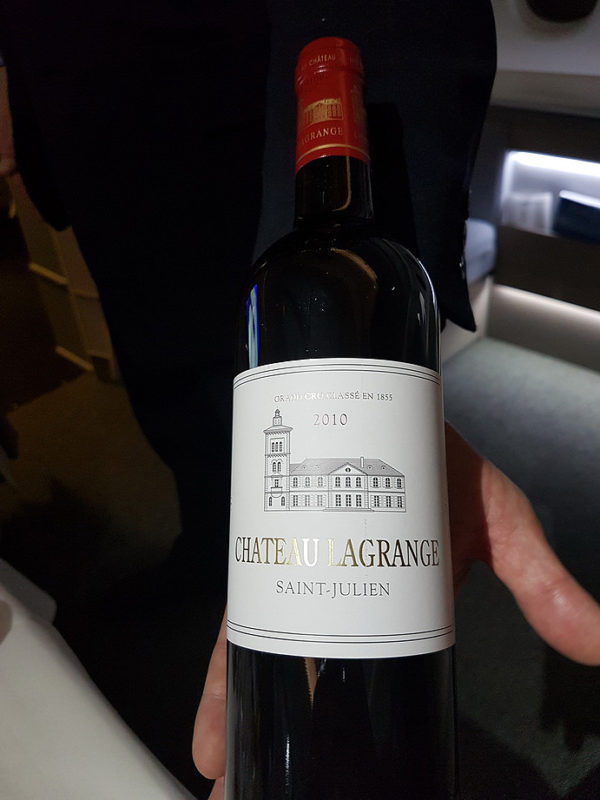 Air France First Class Red Wine