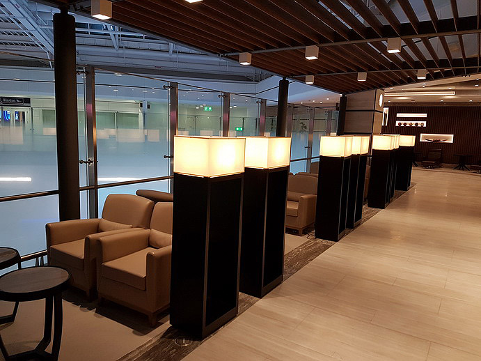 Dubai Ahlan First Class Lounge seating area