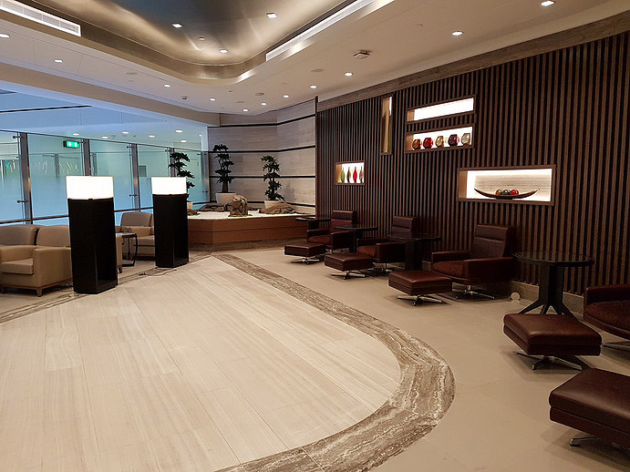 Dubai Ahlan First Class Lounge seating area