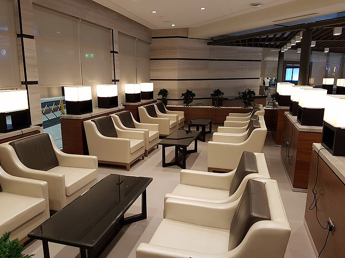 Dubai Ahlan First Class Lounge seating area