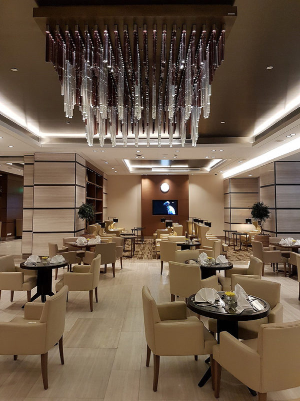Dubai Ahlan First Class Lounge Dining area