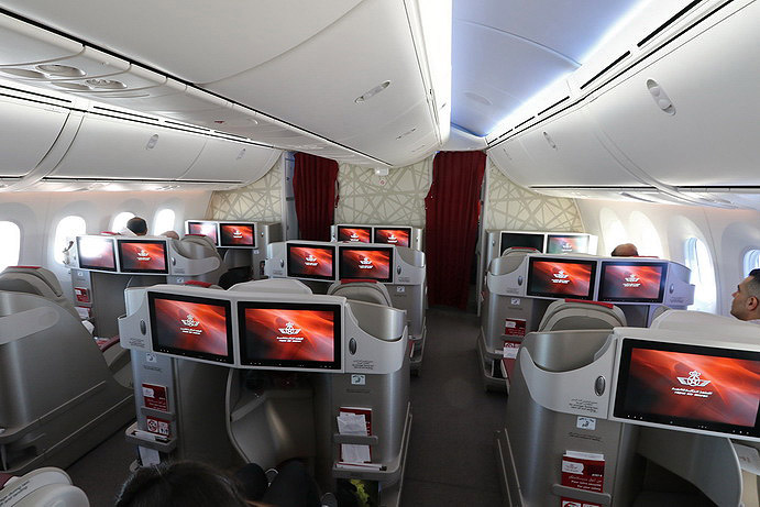Royal Air Maroc Boeing 787 business class