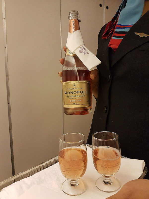 Royal Air Maroc B747-400 Business Class Champagne