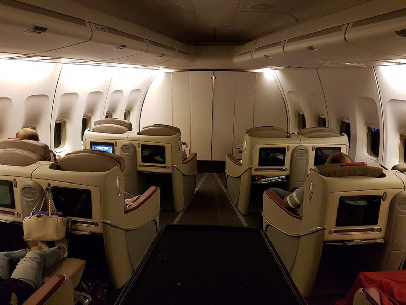 Review: Royal Air Maroc Business Class B747-400 Montreal to Casablanca ...