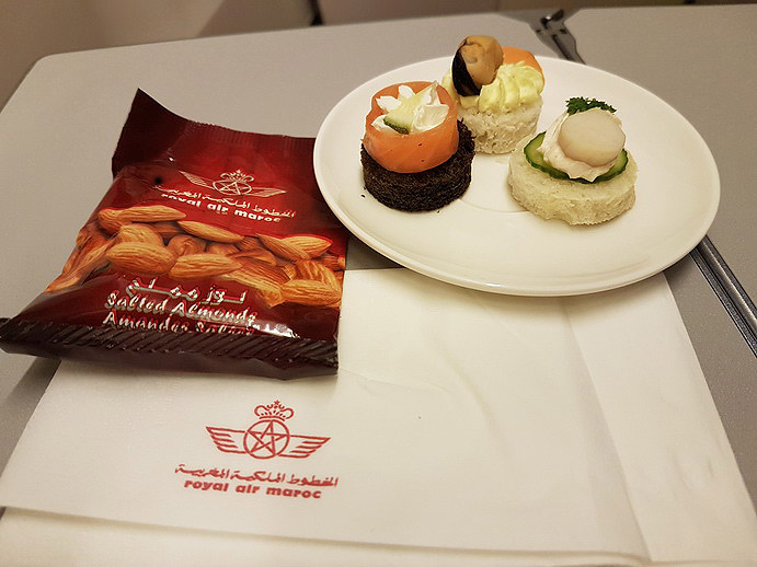 Royal Air Maroc B747-400 Business Class Canapes