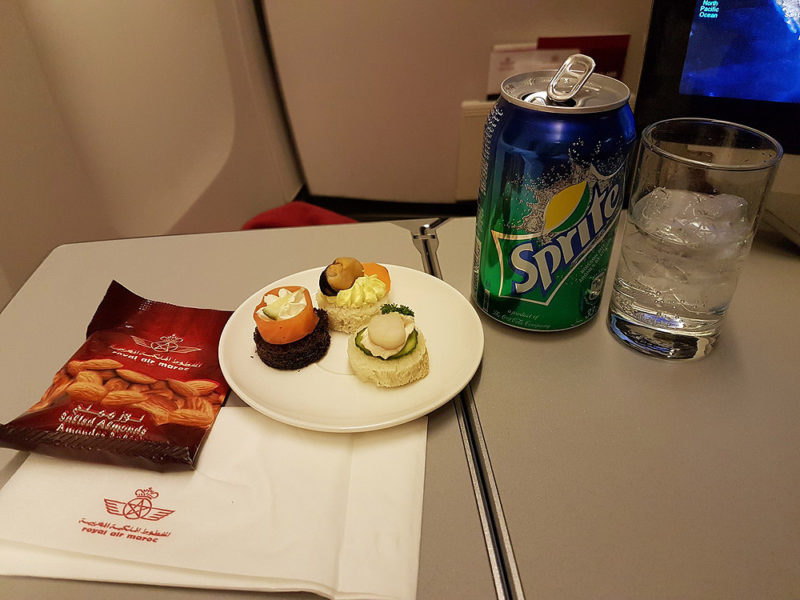 Royal Air Maroc B747-400 Business Class Canapes