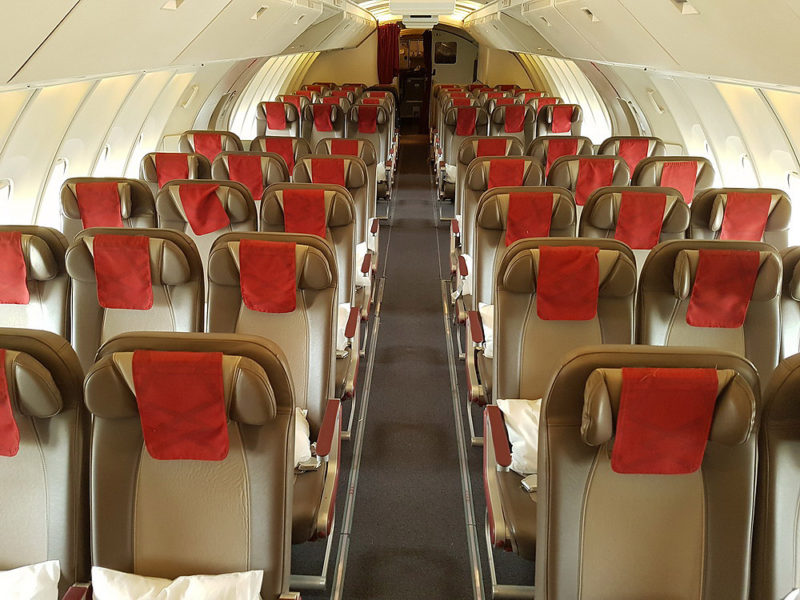 Royal Air Maroc Economy Class B747-400 upper deck