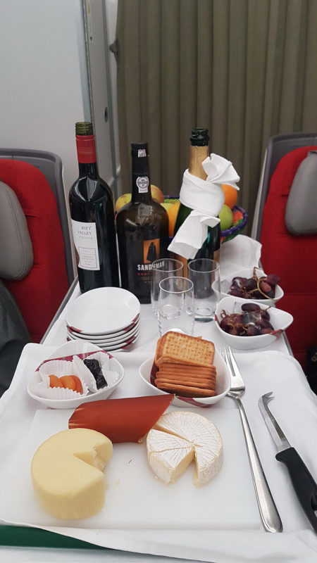 Ethiopian Airlines A350 Cloud Nine Business Class Cheese Cart