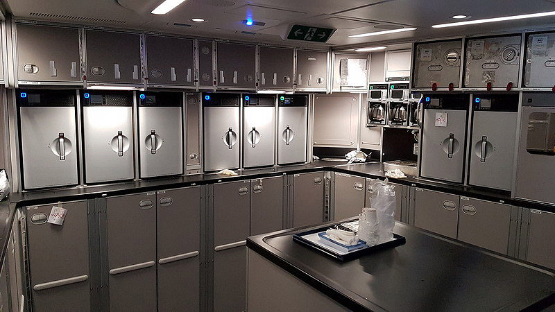 China Airlines A350 rear galley