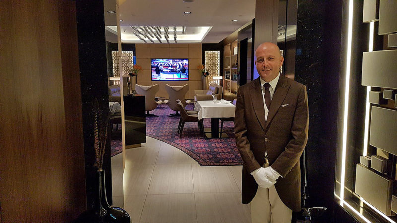Welcome to the Residence Lounge of Etihad Airways