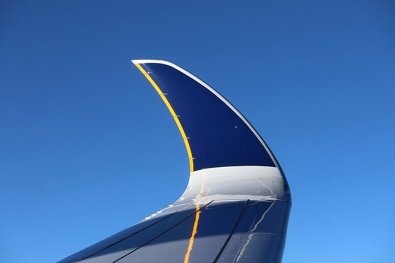Singapore Airlines A350 curved winglet