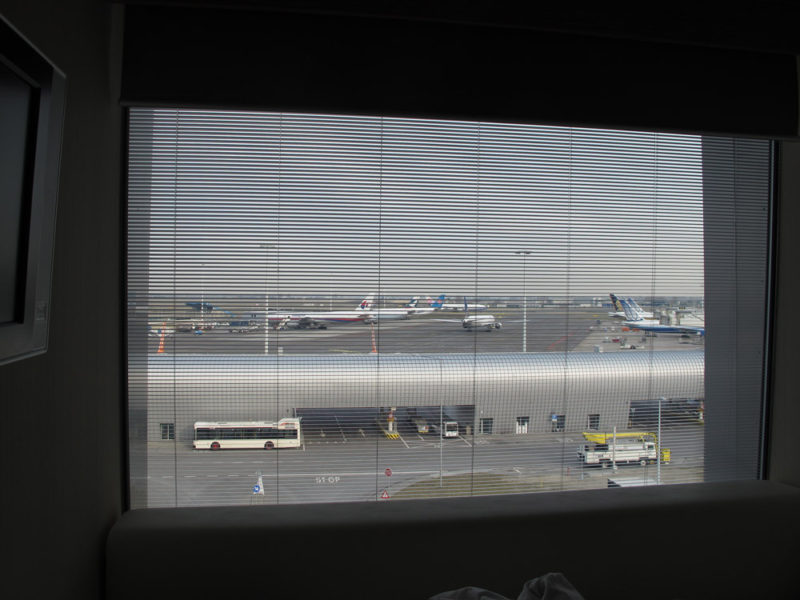 View from the room of CitizenM Hotel Schiphol Airport