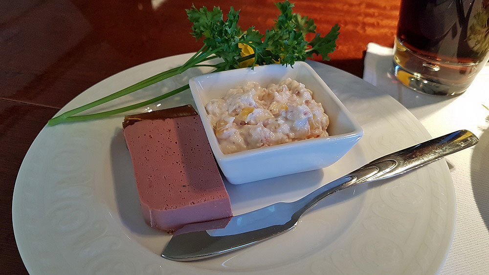 Chicken Salad with Duck Pate