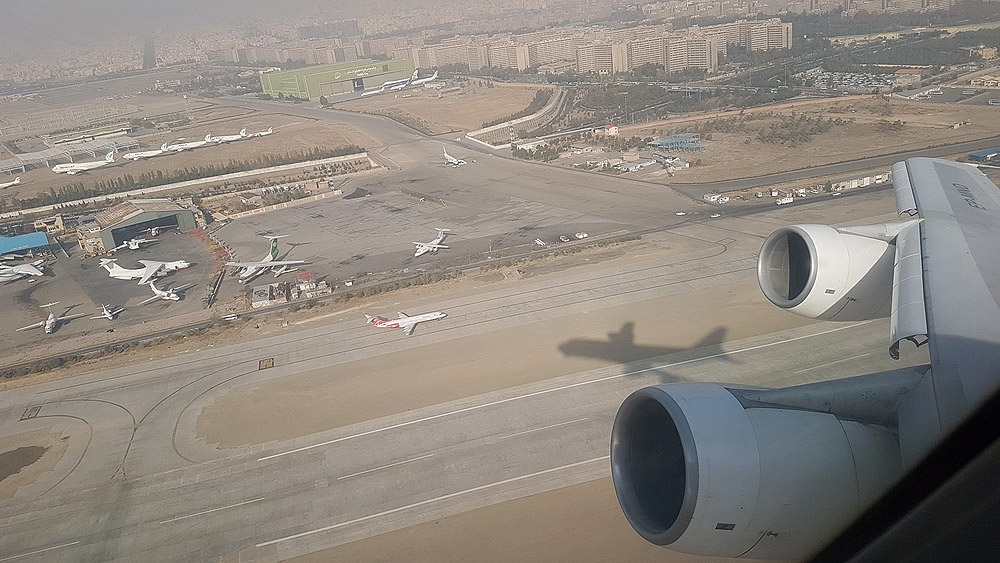 Mahan Air B747-300 takeoff from Mehrabad