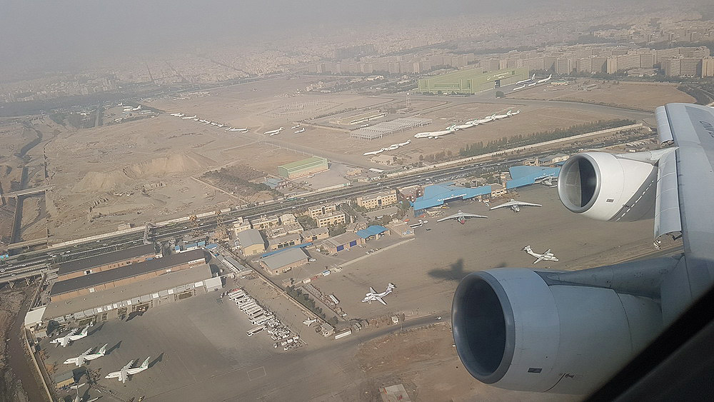 Mahan Air B747-300 takeoff from Mehrabad