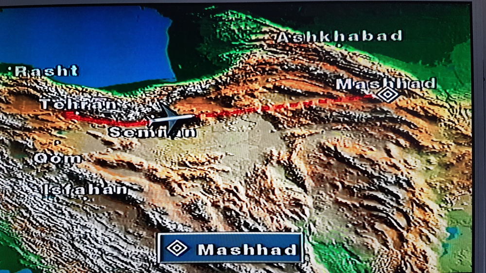 Flight Route to Mashad