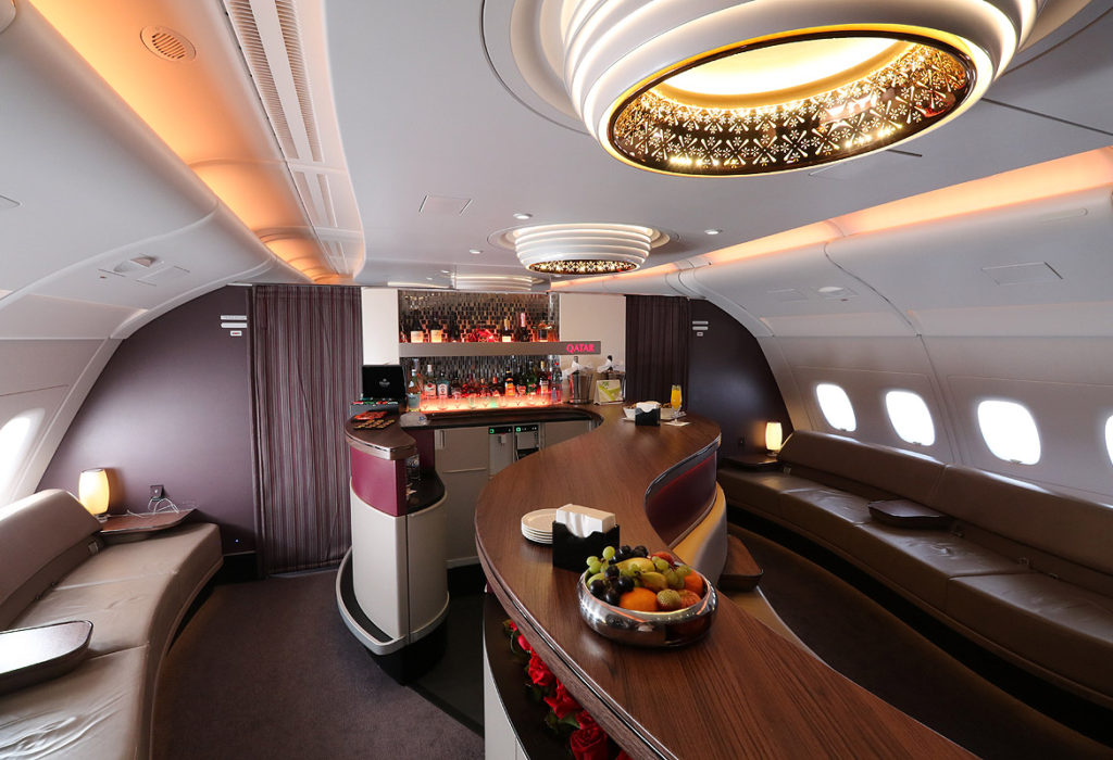 Qatar Airways A380 Bar