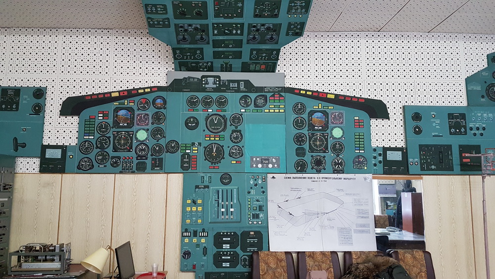 a large panel of a plane