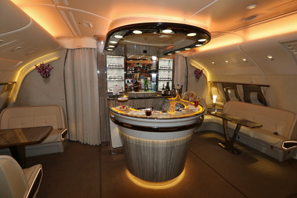 The new Emirates A380 Onboard Lounge