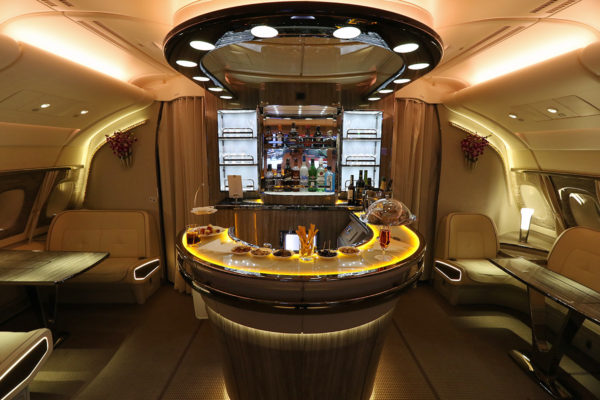 The new Emirates A380 Onboard Lounge