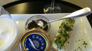 Caviar on Japan Airlines