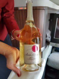 Champagne Amour de deutz on Cathay Pacific