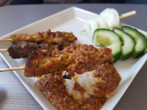 Satay on Singapore Airlines