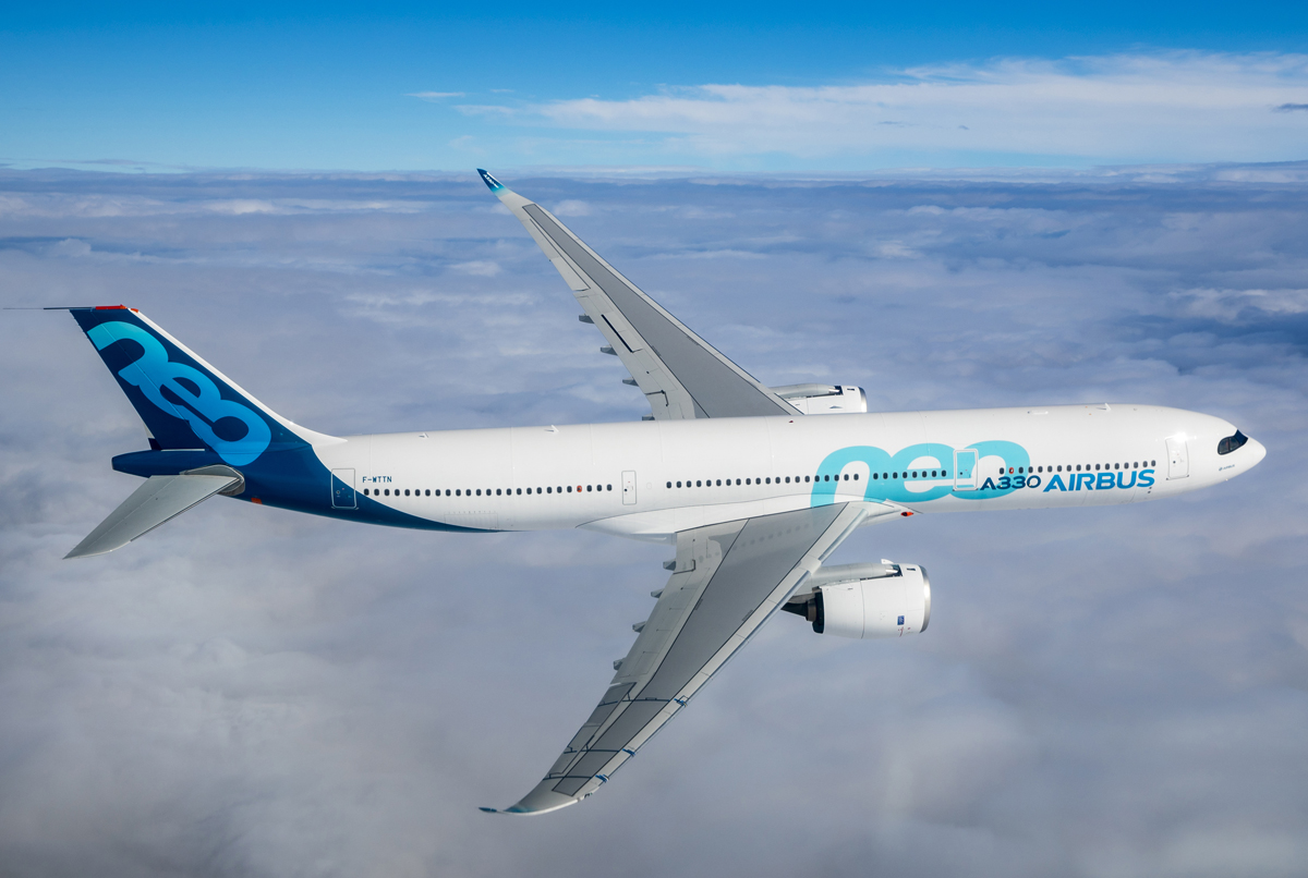 First A330neo Successfully Completes Maiden Flight Photo: Airbus