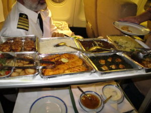 Pakistan International in-flight dining