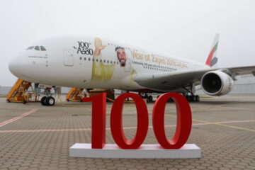 Emirates 100th A380